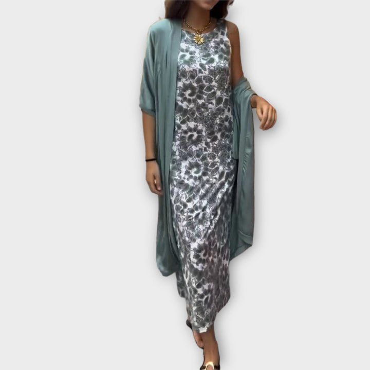 Viviana - Gelbes elegantes Pailletten-Ensemble