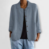 Mira - Altrosa leichte Strickjacke