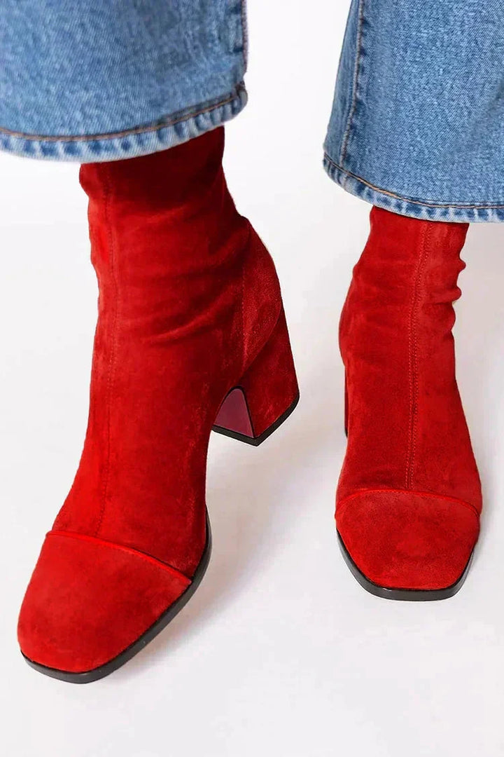 Alma – Bottines à talons en daim