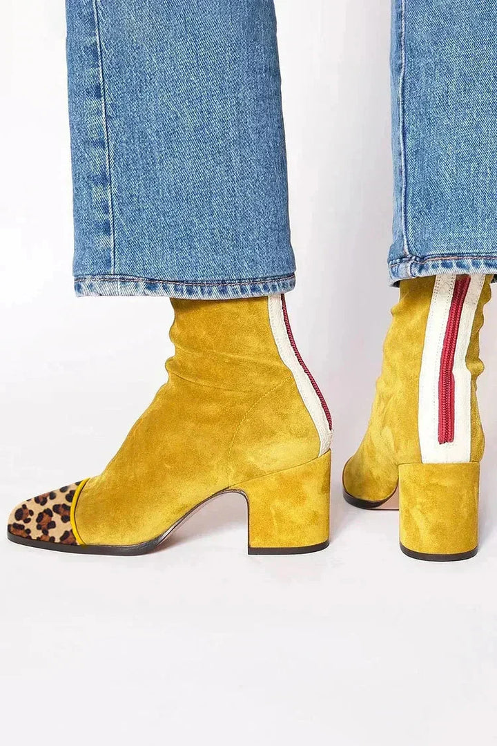 Alma – Bottines à talons en daim
