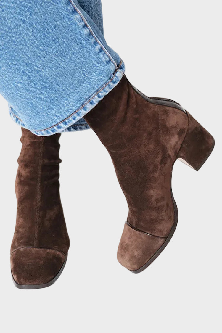 Alma – Bottines à talons en daim