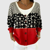 Jacqueline - Bequemer Strickcardigan mit Knöpfen