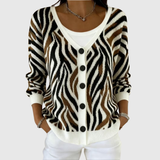 Bénédicte - Bequemer Strick-Cardigan mit Knöpfen