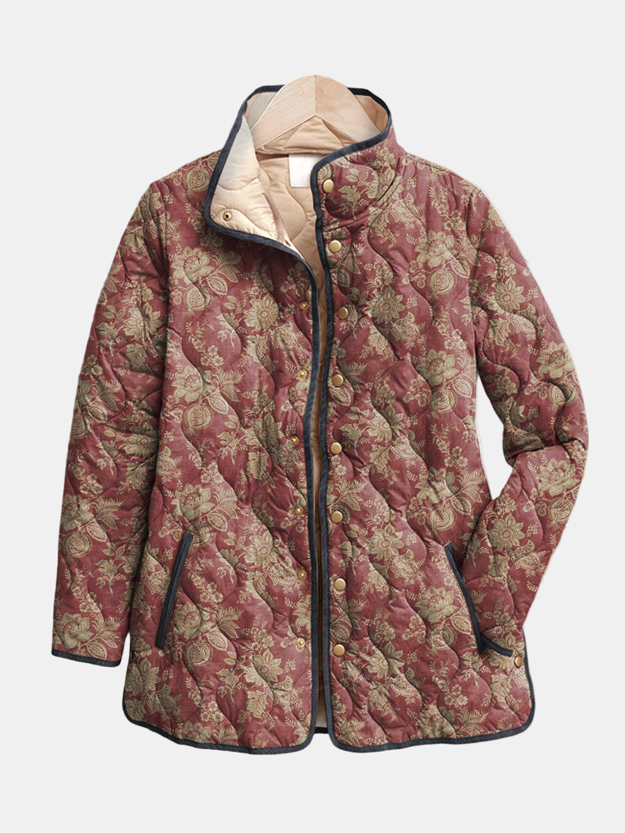 Johanna | Steppjacke Damast Pflaume Sophie