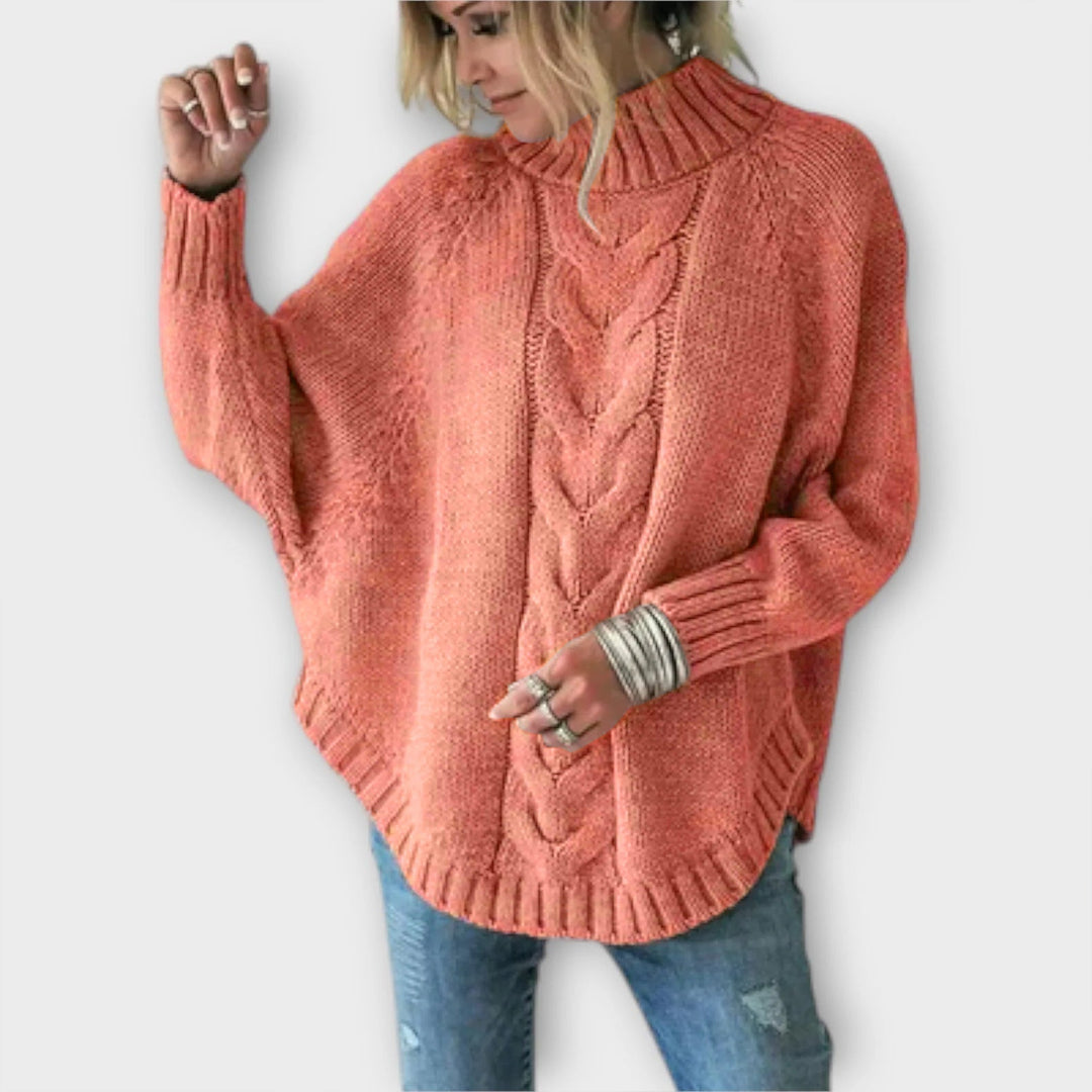 Elysian - Pull bleu clair à motif torsadé