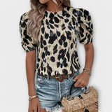 Amelia - Bluse mit Leopardenmuster