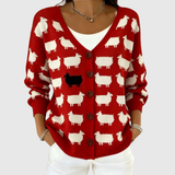 Irène - Bequemer Strick-Cardigan mit Knöpfen