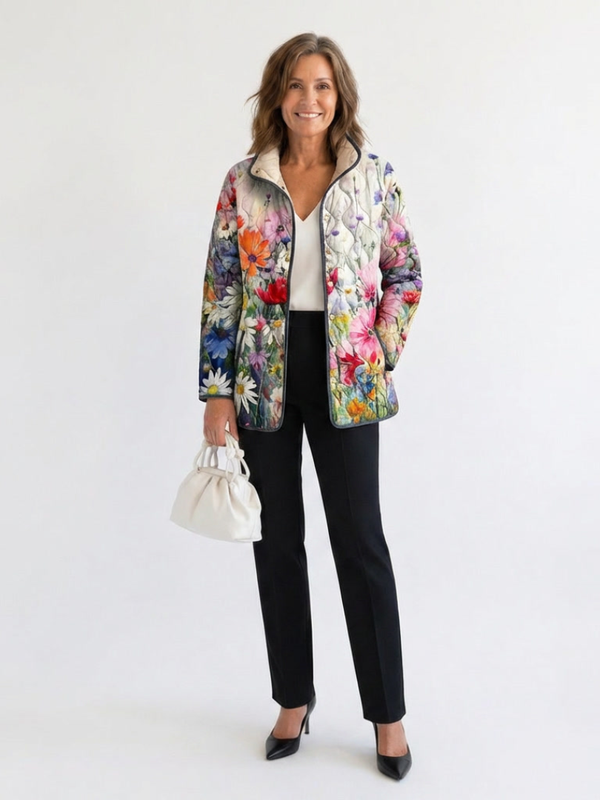 DELACROIX | Steppjacke Wiesenblumen Manon