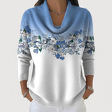 Alba | Jersey Floral mit Stehkragen