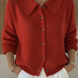 Vega | Strickjacke mit Hemdkragen