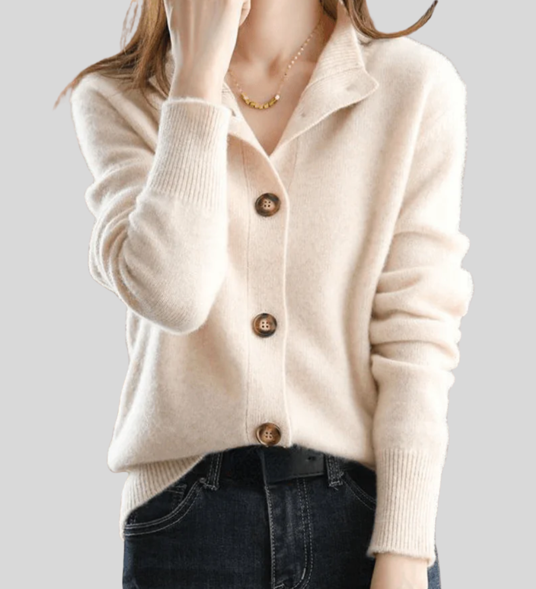 Claire | Retro Stil Kaschmir Cardigan