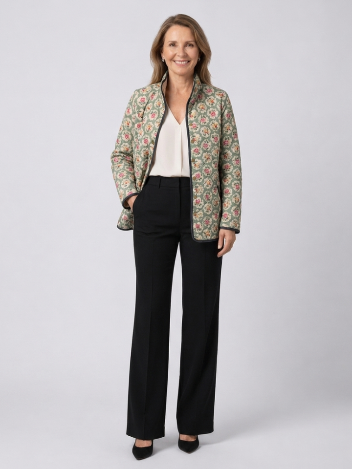 Theresia | Steppjacke mit Blumenmuster Amélie