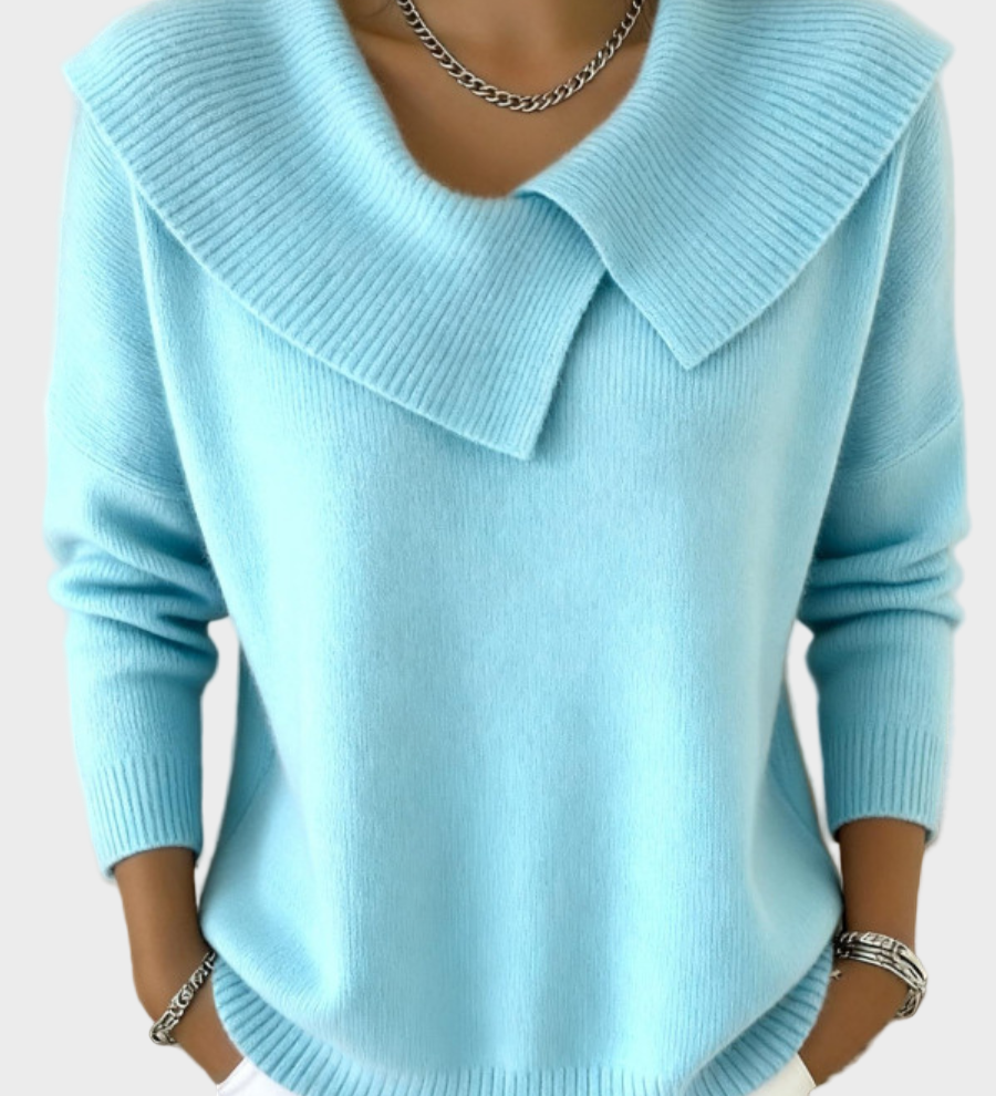 Lucia - Warmer Pullover mit weichem Kragen