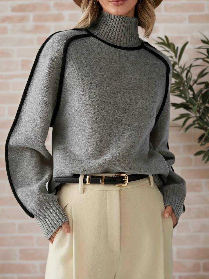 Donna | Elegante maglione a collo alto