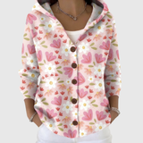 Véronique - Bequemer Strickcardigan mit Kapuze