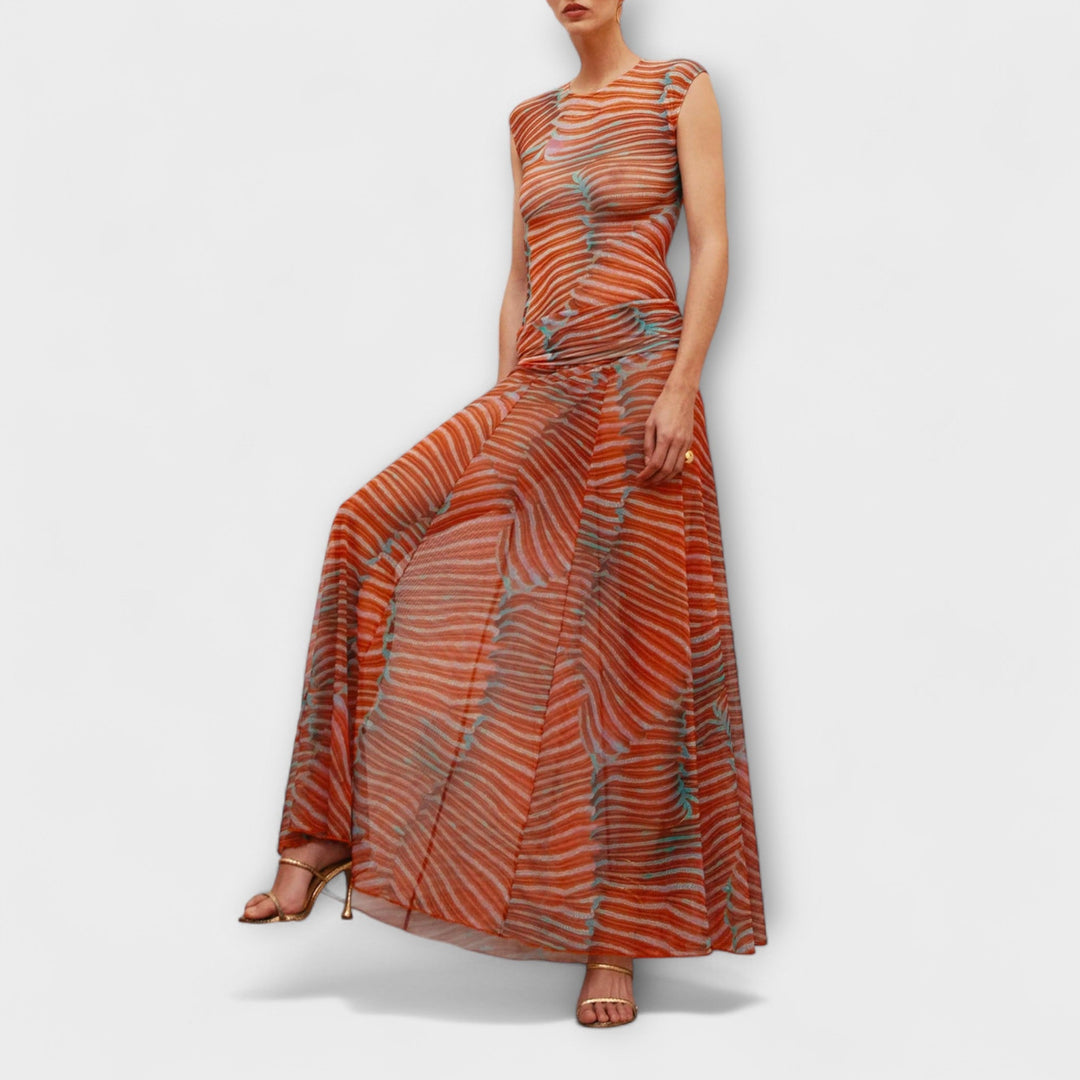 Phoenix - Ensemble Oranges à motif ondulé