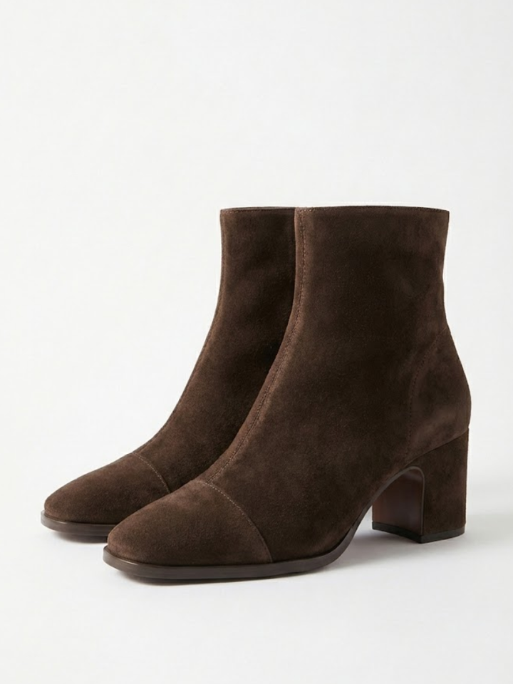 Alma – Bottines à talons en daim
