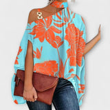 Nati - Schulterfreie Bluse mit grafischem Muster