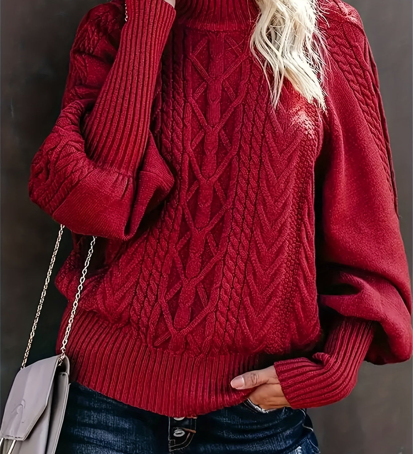 Lory | Langer Lässiger Pullover mit langen Ärmeln