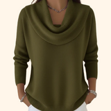 Julia | Pullover mit Drapiertem Kragen