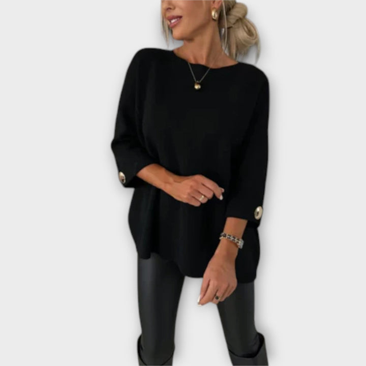 Isabella - Blusa in maglia bianca elegante