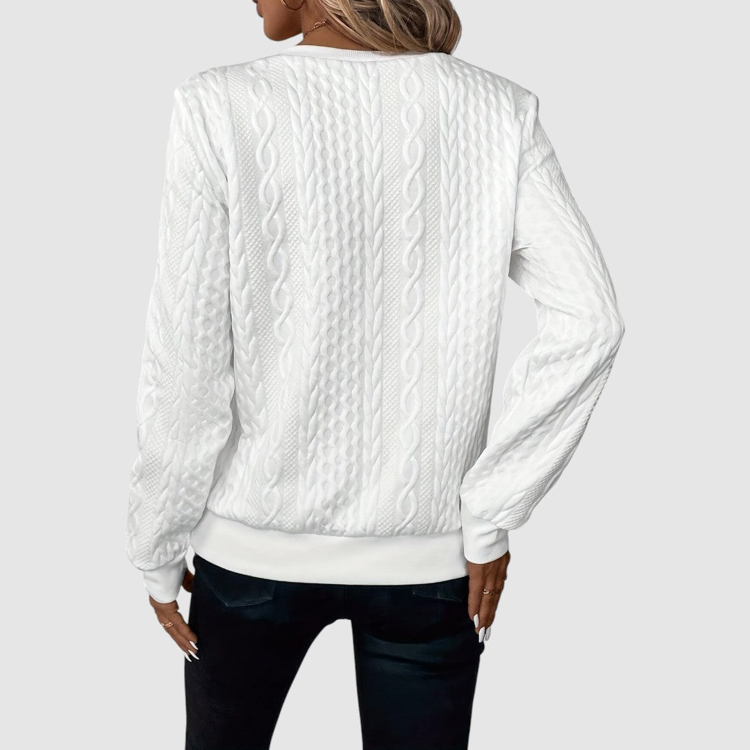 Rozárie - Pull tressé stylé