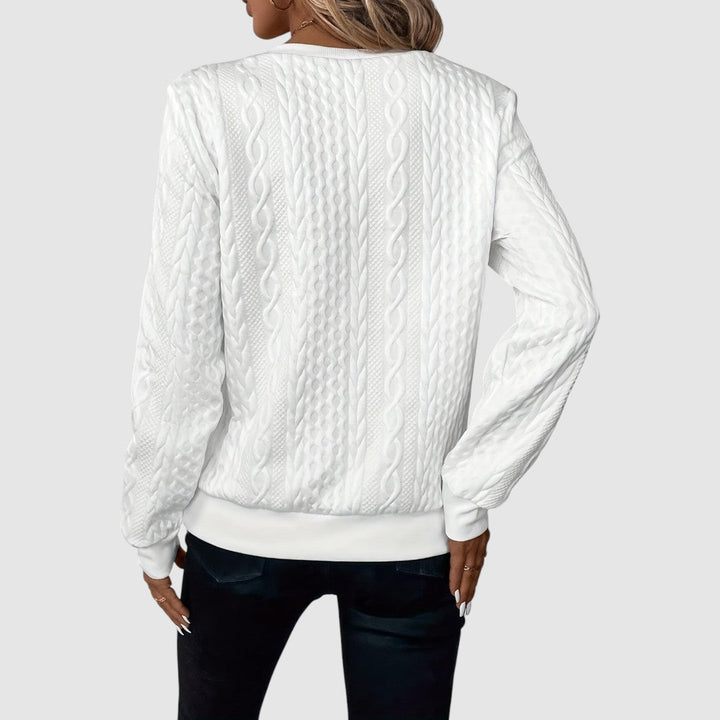 Rozárie - Pull tressé stylé