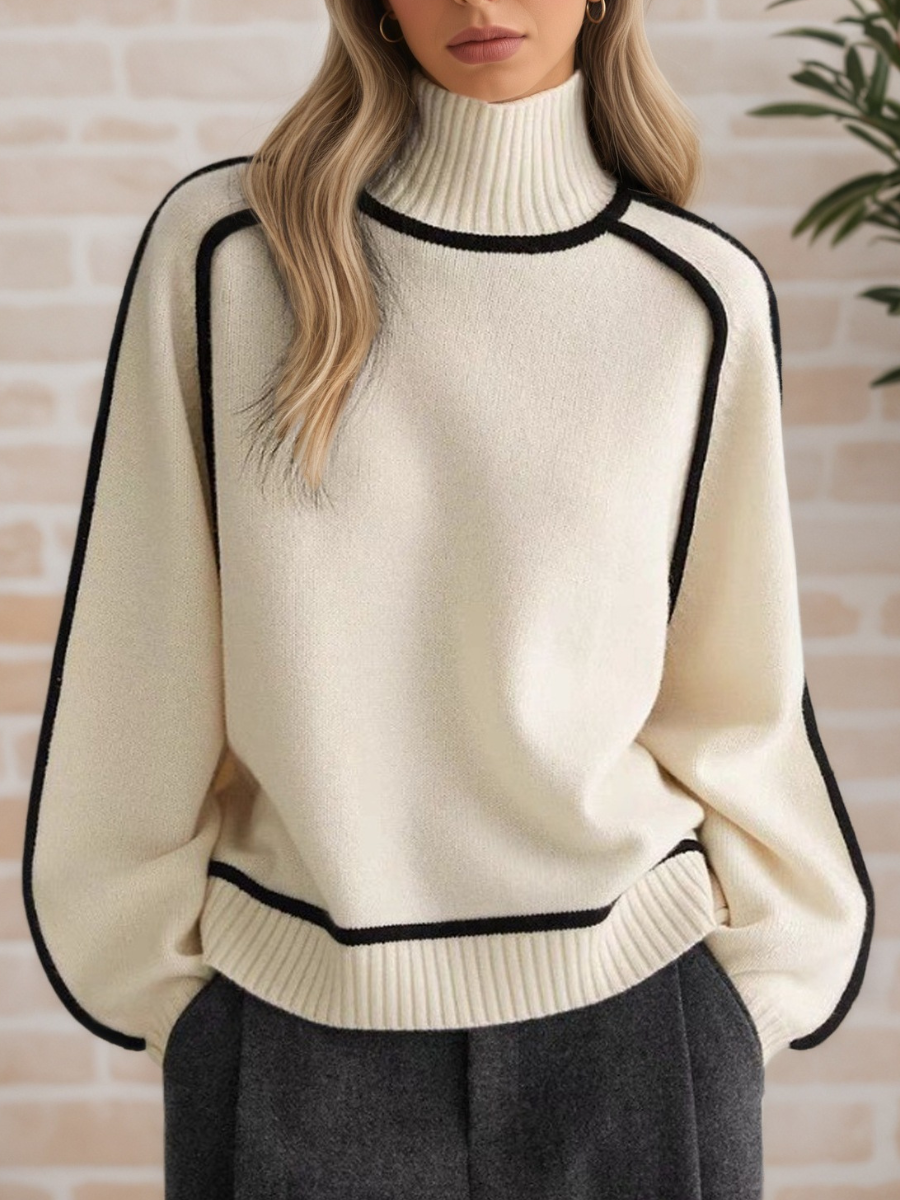 Donna | Elegante maglione a collo alto