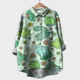 Magdalena - Damenbluse mit floralem Design