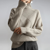 Lauren | Luxuriöser Cashmere-Pullover mit Stehkragen