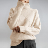 Lauren | Luxuriöser Cashmere-Pullover mit Stehkragen