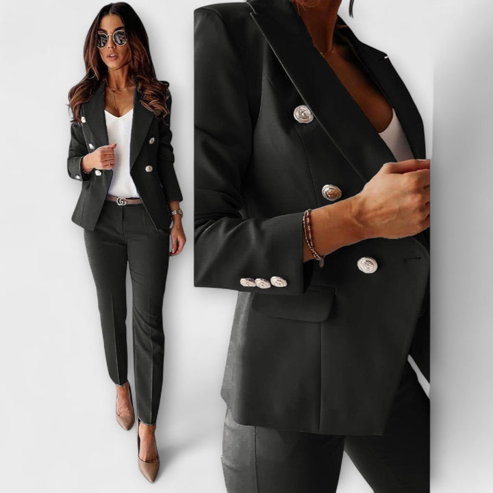 Jaya - Costume noir avec blazer et pantalon