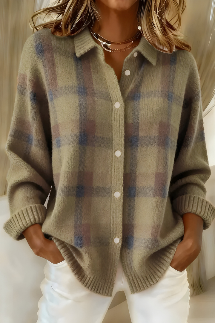 Candela | Cardigan à carreaux