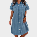 Sommerliches, sanftes Jeanskleid