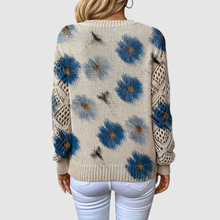 Meda - Élégant pull à motif floral