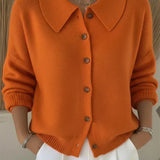 Vega | Strickjacke mit Hemdkragen