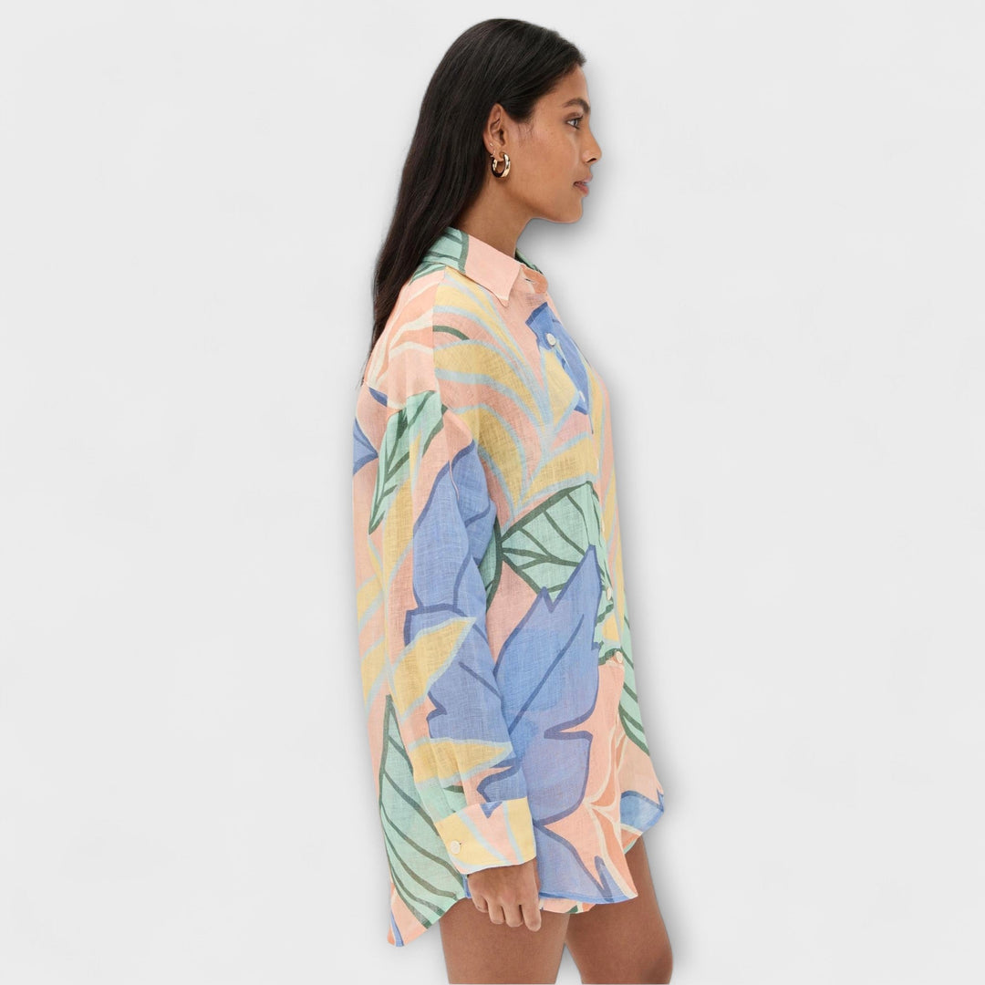 Mary - Ensemble court tropical coloré