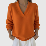 Faye | Weicher V-Ausschnitt-Pullover im lässigen Stil