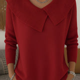 Soledad | Warmer Pullover mit Umlegekragen