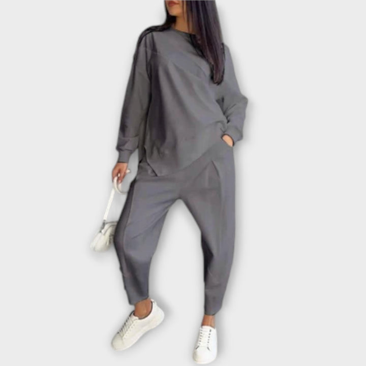 Audrey - Completo due pezzi casual bianco