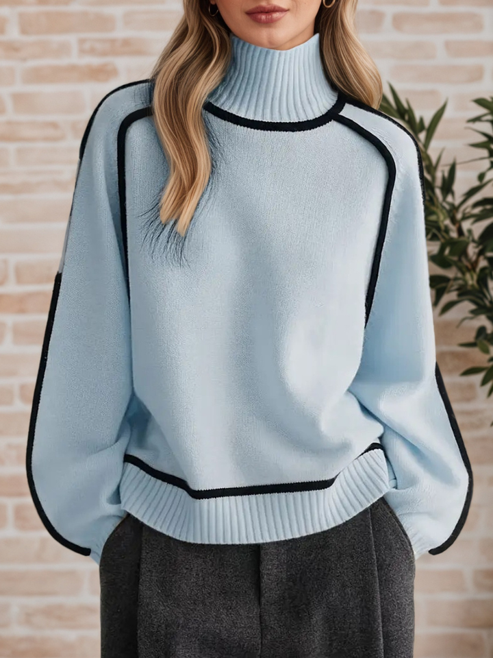 Donna | Élégant pull à col montant