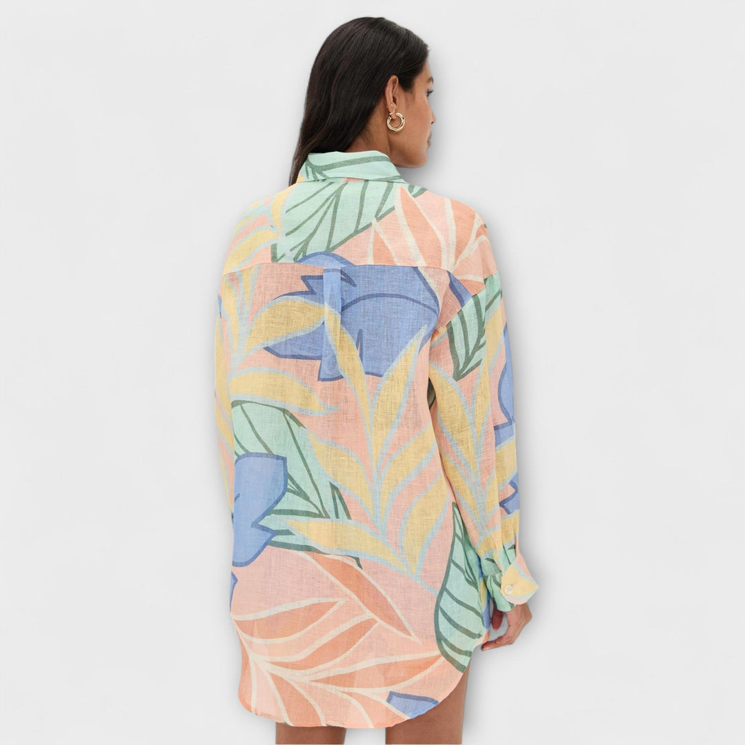 Mary - Ensemble court tropical coloré