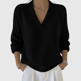 Faye | Weicher V-Ausschnitt-Pullover im lässigen Stil