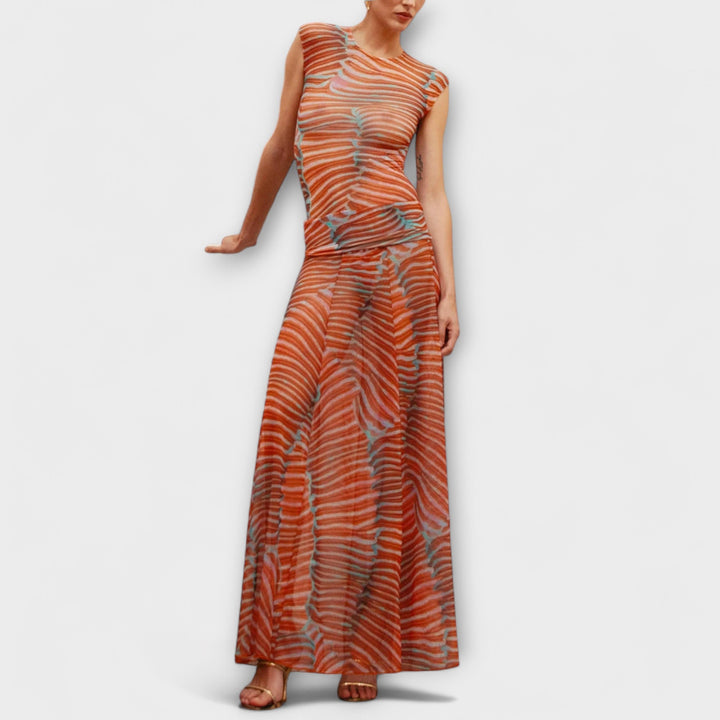Phoenix - Ensemble Oranges à motif ondulé