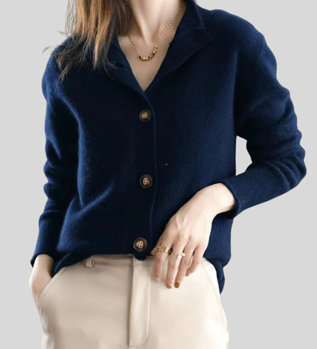 Claire | Retro Stil Kaschmir Cardigan
