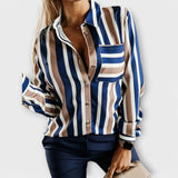 Emily - Blau-weiss gestreifte Bluse