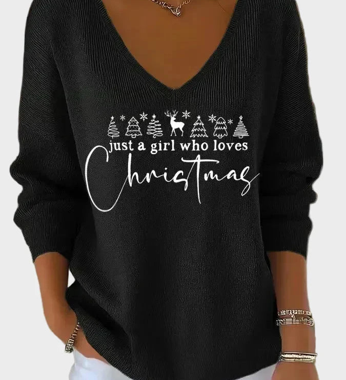 Nancy - Eleganter Weihnachts-Pullover