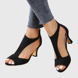 Edeltraud - Roséfarbene Riemchen-Pumps