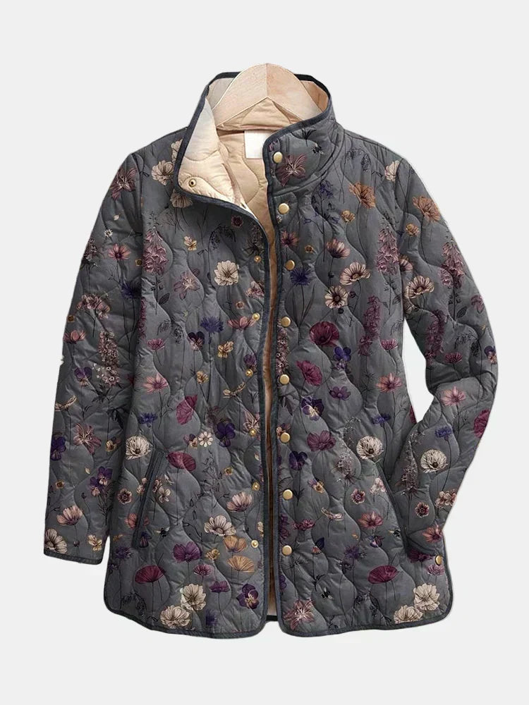 DELACROIX | Steppjacke mit getrockneten Blumen Nathalie