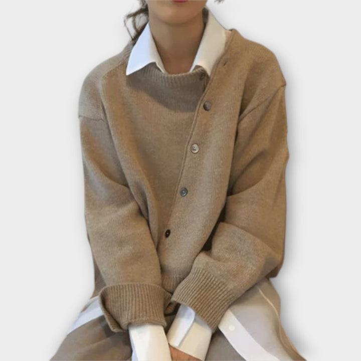 Cathy - Cardigan beige casual